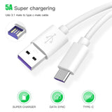 Type-C USB 5.A Süper Hızlı Type-C To USB Şarj Veri Kablosu