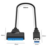 USB 3.0 Kablosu to SATA HDD SSD Harddisk Dönüştürücü Adaptör