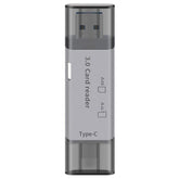 USB 3.0 Type-C SD TF Kart Okuyucu Adaptör Telefon Bilgisayar