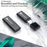 USB Bluetooth 5.0 Dongle Araç Oto Müzik Ses Alıcısı Aux Kiti