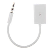 USB Dişi Girişli to Aux Stereo Kablo Ses Kablosu Çevirici