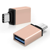 USB Dişi To Type-C Erkek Dönüştürücü OTG Çevirici Adaptör Metal