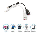 USB Harici 3D 5H Ses Kartı Çevirici 7.1 Mikrofon Kulaklık Girişli