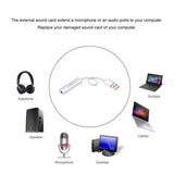 USB to Aux Kablolu 7.1 Harici Ses Kartı 2in 1 Mikrofon Kulaklık