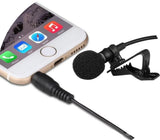 Yaka Mikrofonu HD Ses Aux Girişli Cep Telefonu Uyumlu 3.5mm Jak