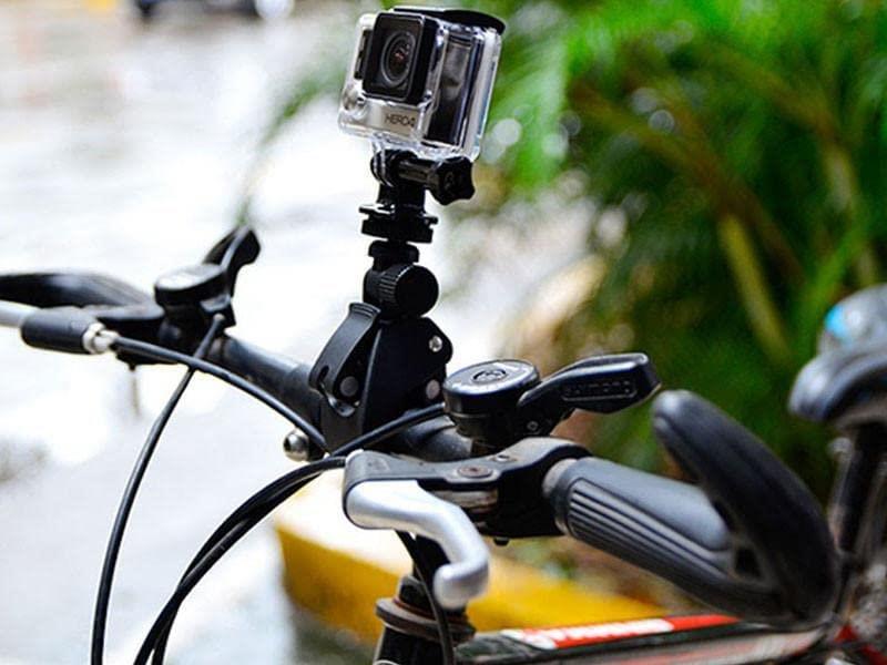 360 Derece Dönebilen Aksiyon Kamera Go Pro Uyumlu Gidon Tutucu Aparatı