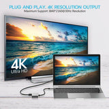 4in1 Type-C to VGA 4K HDMI 3.0 USB PD Çevirici Dönüştürücü Adaptör