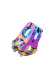 Bisiklet Kısa Gidon Boğazı Wake Alüminyum Rainbow Rengarenk Yedek Parça 31,8mm