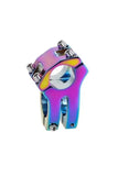Bisiklet Kısa Gidon Boğazı Wake Alüminyum Rainbow Rengarenk Yedek Parça 31,8mm
