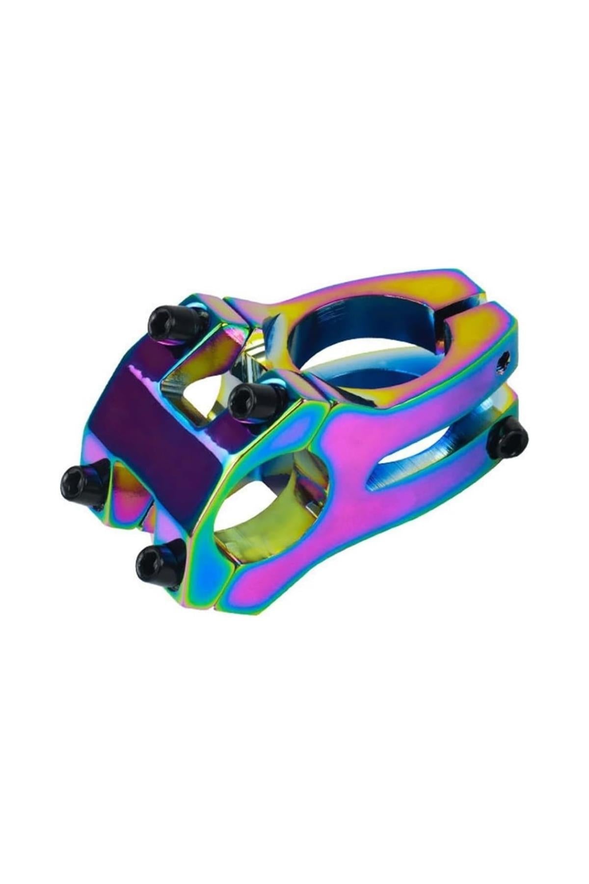 Bisiklet Kısa Gidon Boğazı Wake Alüminyum Rainbow Rengarenk Yedek Parça 31,8mm