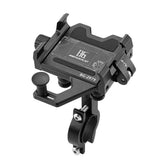 Bisiklet Motorsiklet Titreşim Önleyicili Ayarlanabilir Kilit Sistemi Gidon Uyumlu Telefon Tutucu