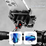 Bisiklet Motorsiklet Titreşim Önleyicili Ayarlanabilir Kilit Sistemi Gidon Uyumlu Telefon Tutucu