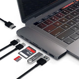 Çift Type-C USB 3.0 HDMI Kart Okuyucu Çevirici Macbook Çoklayıcı