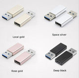 Erkek USB to Dişi Type-C Data Çevirici OTG Adaptör Metal