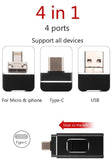 Flash Bellek iPhone Micro USB Type-C 32GB 64GB 128GB 256GB OTG