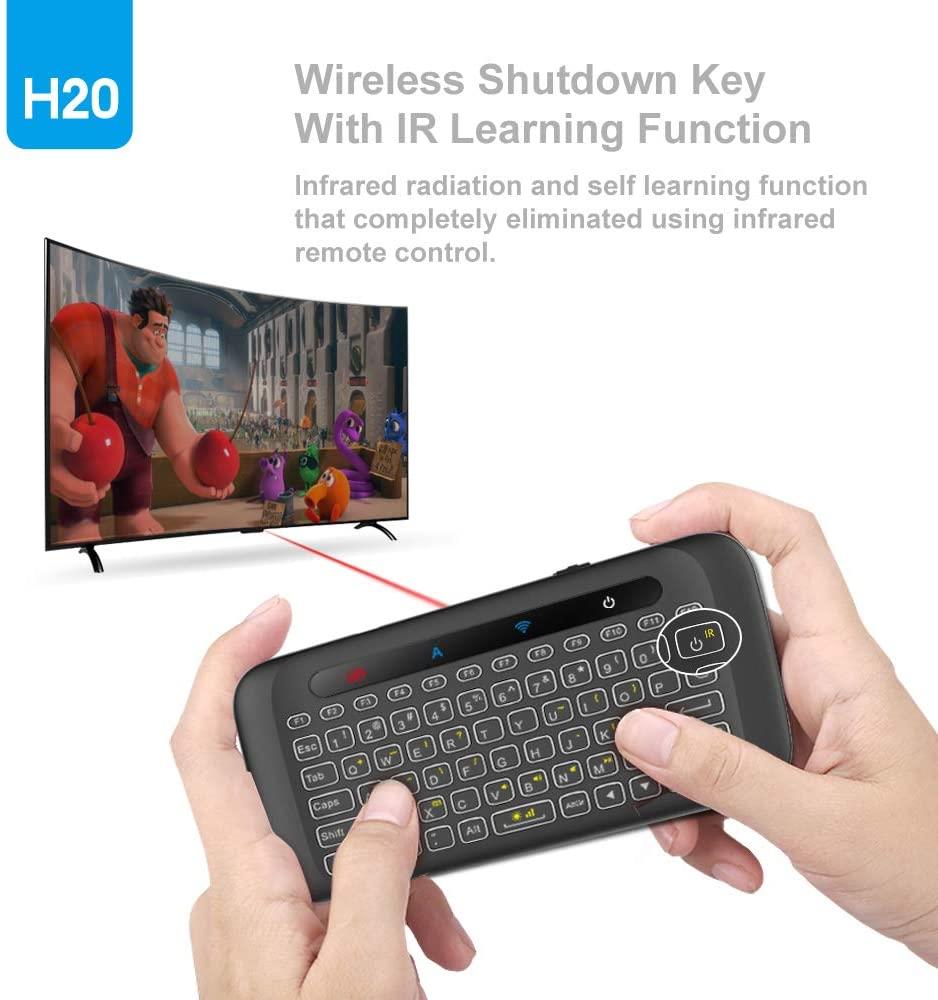 H20 Mini Kablosuz Klavye Mouse Telefon Tablet PC Smart Tv Box