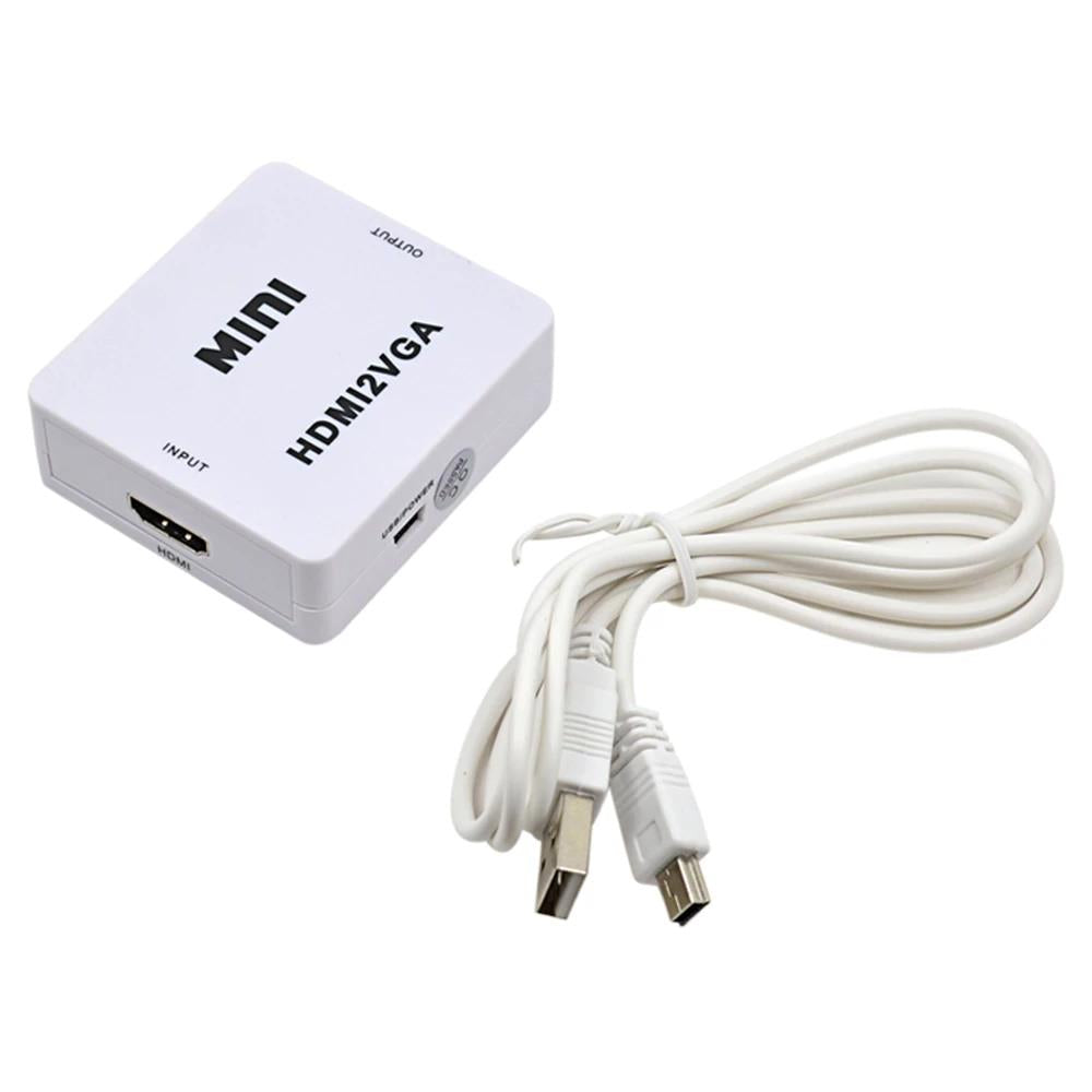 HDMI to 2 VGA Mini Çevirici Dönüştürücü HDMI2VGA Adaptör