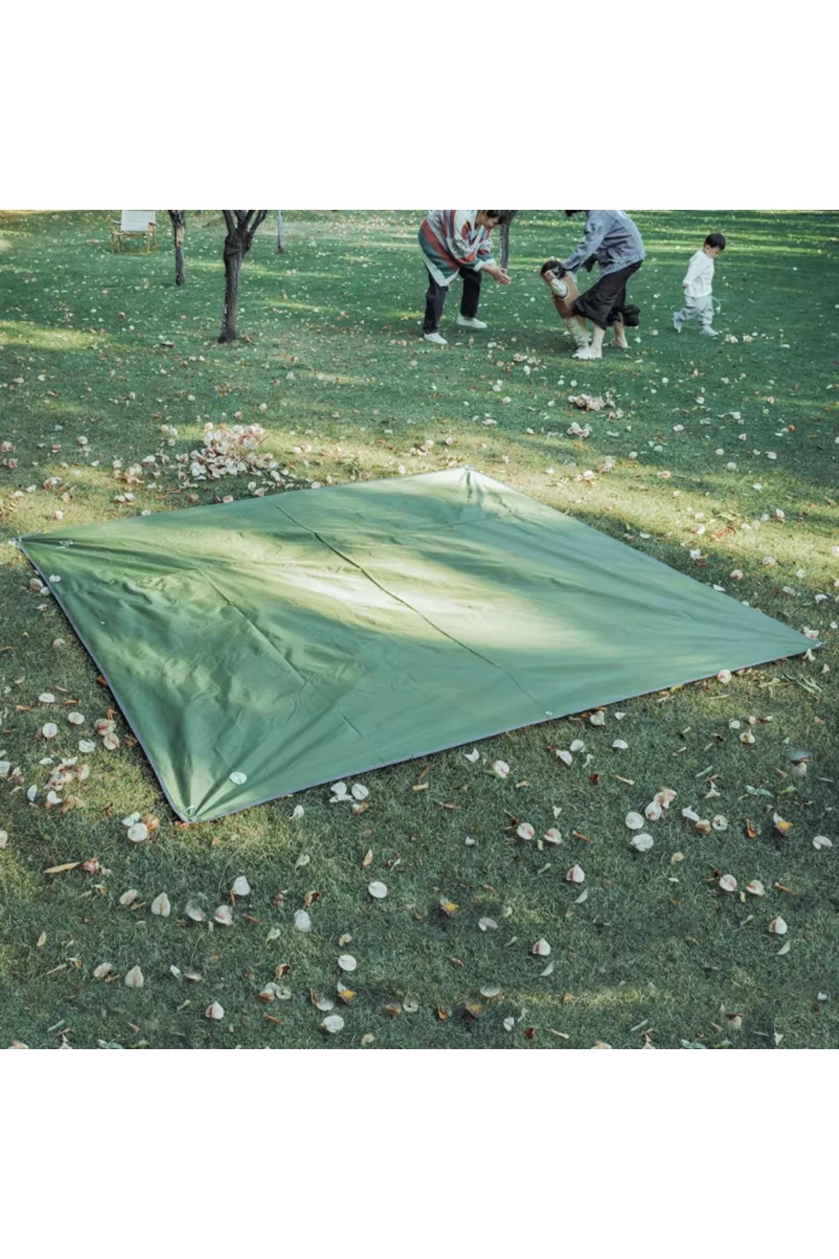 Kamp Çadır Altı Zemin Örtüsü 300x290 cm Su Geçirmez Piknik Branda Tente