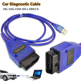 KKL VAG COM 409.1 AUDI Seat VW Araç Arıza Tespit Teşhis USB Kablo Tarayıcı CH340 Çipsetli