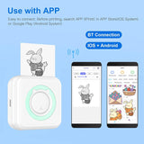 Mini Akıllı Yazıcı Cep Telefonu Bluetooth Taşınabilir Termal Fotoğraf Etiket