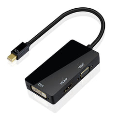 Mini DisplayPort to DVI HDMI VGA Çevirici Dönüştürücü Kablosu