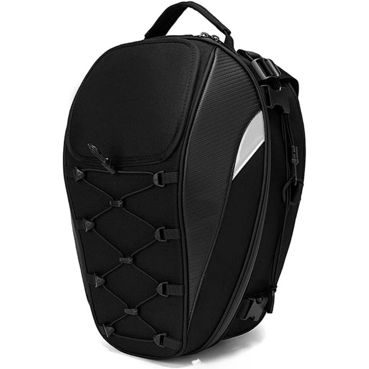 Motosiklet Çanta Su Geçirmez Fonksiyonlu Sırt Eşya Kask Çantası Heybe Büyük Kapasiteli 30L-40L