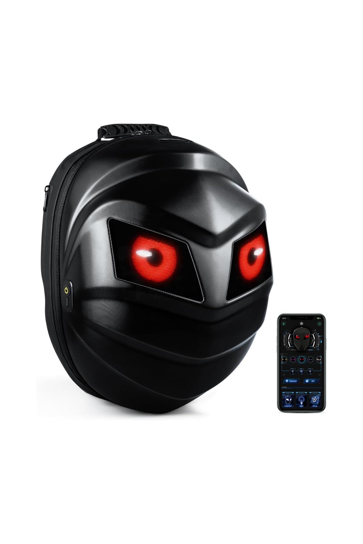 Led Gözlü Motosiklet Kask Sırt Çantası Telefon Kontrol Ledli Çanta