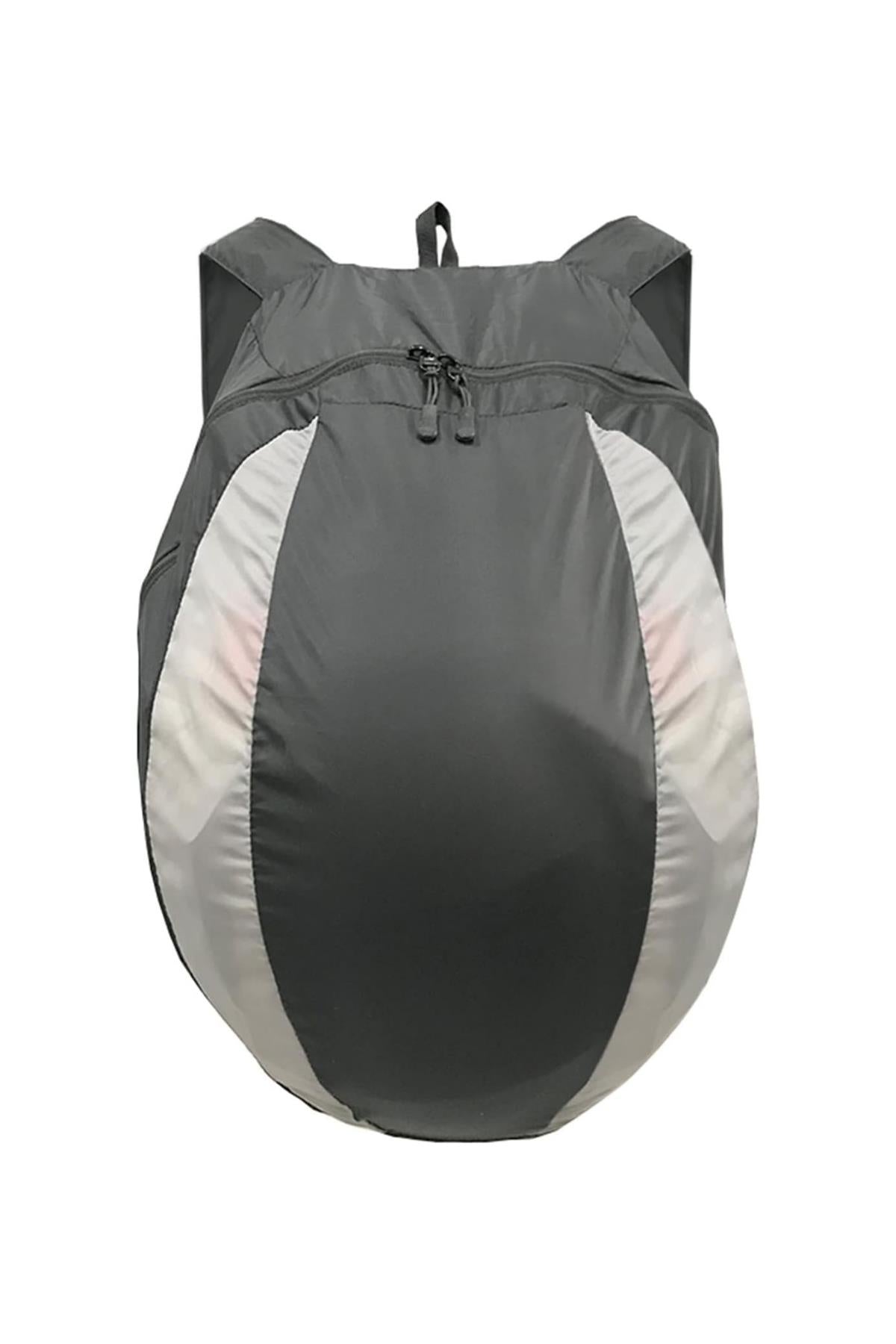 Reflektörlü Motosiklet Kask Sırt Çantası Portatif Sırt Çantası
