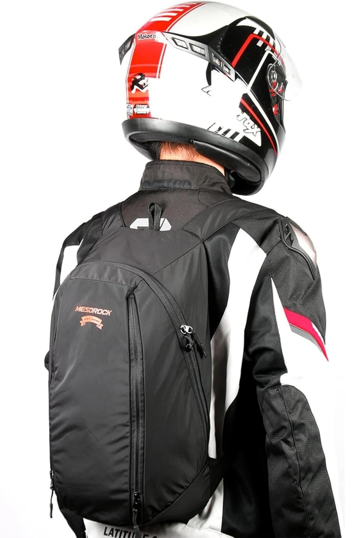 Motosiklet Kask Taşıma Sırt Çantası Portatif Çanta Motorcu Su Geçirmez