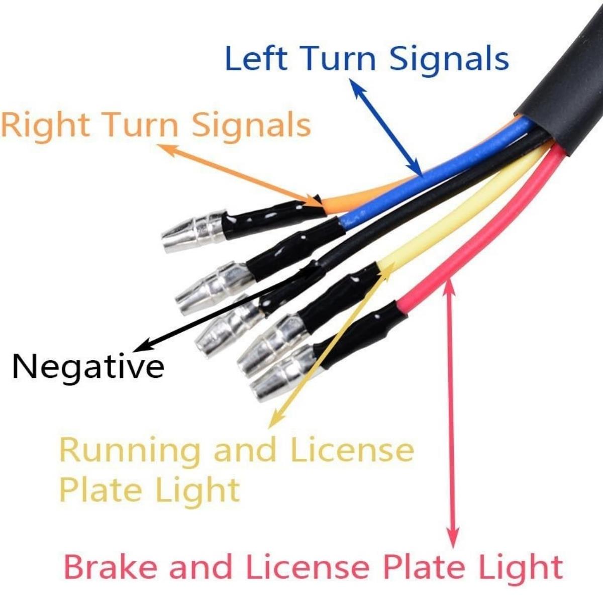 Motosiklet Kırmızı Led Stop Fren Arka Lambası 12V Su Geçirmez