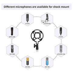 Nb39 Masaüstü Mikrofon Standı Pop Filtre Seti Shock Mount Stüdyo