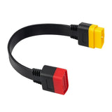 OBD2 ELM327 16 Pin Launch Uzatma Kablosu 30 Cm OBD2 Flat Kablo