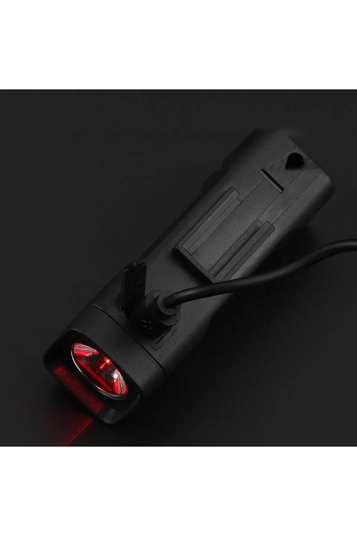 Şarjlı Bisiklet Scooter Fener Bisiklet Led Ön Farı Güçlü Minimal Fener