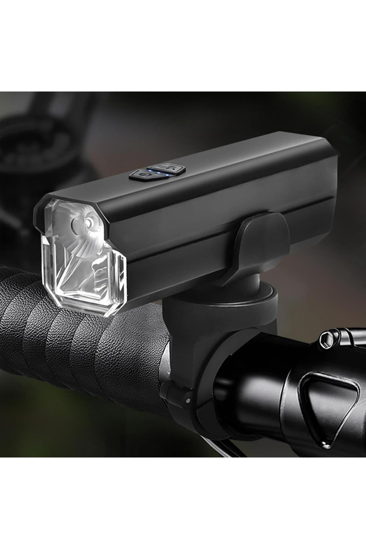 Su Geçirmez Şarj Edilebilir Bisiklet Scooter Gidon Led Fener Bisiklet Şarjlı