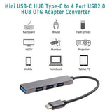 Type-C 4 in 1 USB 3.0 Çoklayıcı Dönüştürücü Adaptör BW4608