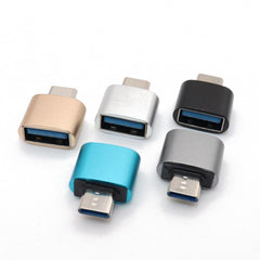 Type-C To Dişi USB OTG Çevirici Dönüştürücü Adaptör Metal