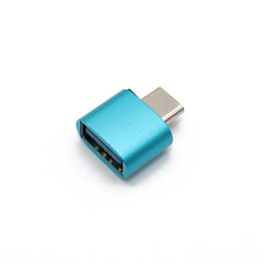 Type-C To Dişi USB OTG Çevirici Dönüştürücü Adaptör Metal