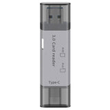 USB 3.0 Type-C SD TF Kart Okuyucu Adaptör Telefon Bilgisayar