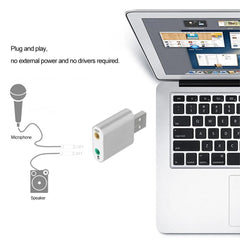 USB 7.1 Ses Kartı Sound Card  USB Mikrofon Kulaklık Çevirici