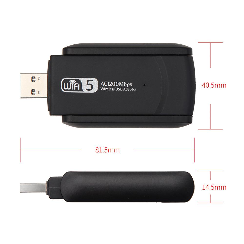 Wifi Sinyal Güçlendirici AC1200 USB Kablosuz Ağ Adaptör Dual Band