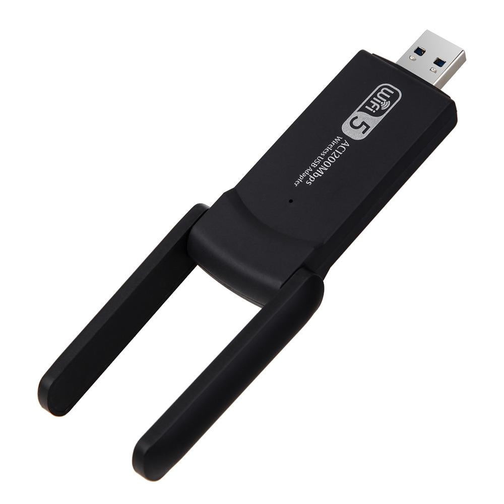 Wifi Sinyal Güçlendirici AC1200 USB Kablosuz Ağ Adaptör Dual Band