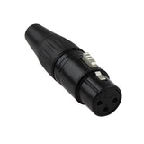 XLR Dişi Konnektör 3 Pin Ses Mikrofon Uzatma Adaptörü